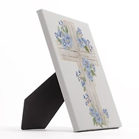 Reformed Rose Easter Cross 8" x 10" Tabletop Canvas