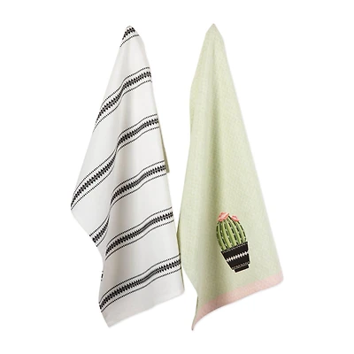 DII® Cactus Embellished Dishtowel Set