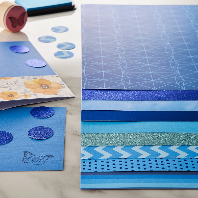 Specialty Blues Paper Pad by Recollections™, 12" x 12"