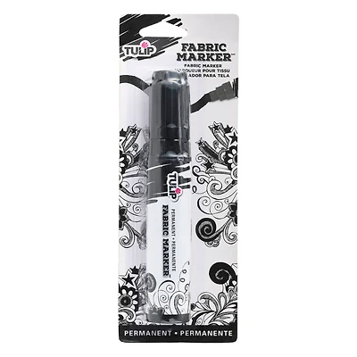 Tulip® Permanent Fabric Markers® Black Jumbo Chisel Tip