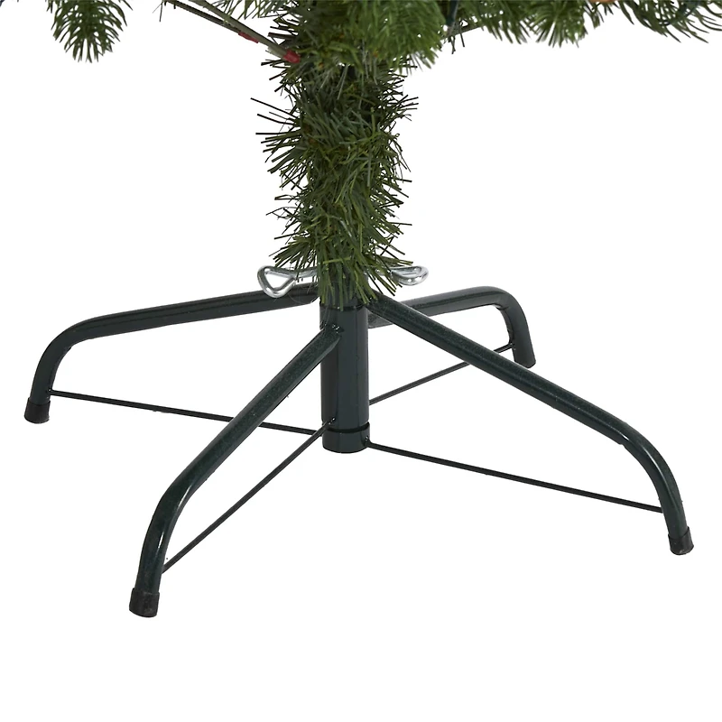 5ft. Pre-Lit Rocky Mountain Spruce Artificial Christmas Tree, Clear LED Lights