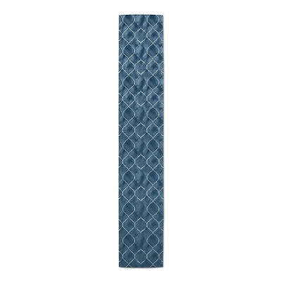 Blue & White Tile Indoor/Outdoor Table Runner