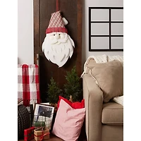 DII® Hanging Foam Santa with Plaid Hat