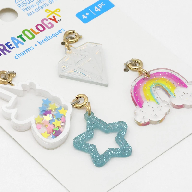 Unicorn, Rainbow, Diamond & Star Charms by Creatology™