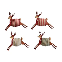 Hello Honey® 5yd. Gold Metallic Cotton Ribbon on Reindeer Spool Set