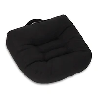 Mind Reader Air-Cloud Booster Seat Cushion for Office, Car, Wheelchair, Support Pillow with Carry Handle, Black