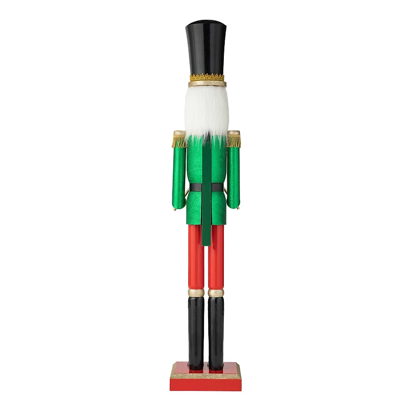 Glitzhome® 54" Wooden Christmas Glitter Soldier Nutcracker