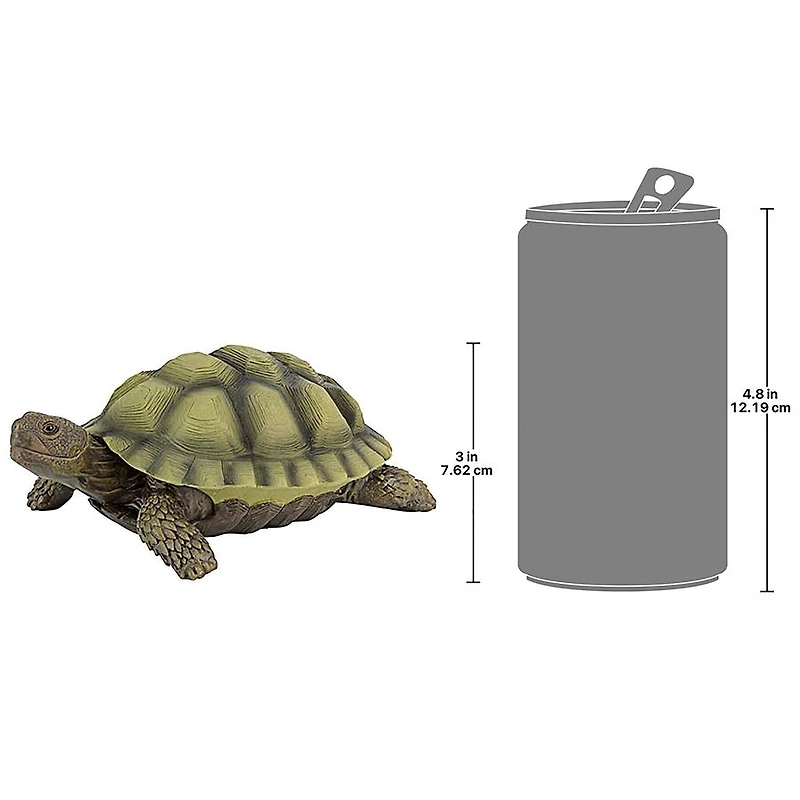 Design Toscano 3" Gilbert the Box Turtle Statue