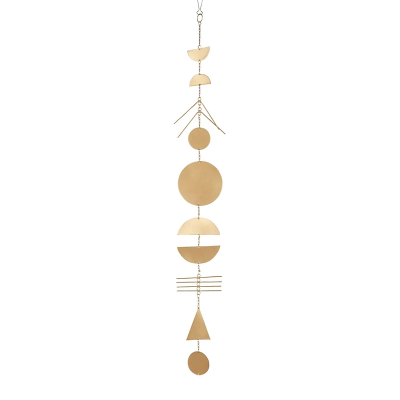 The Novogratz 48" Gold Metal Eclectic Wind Chime, 2ct.