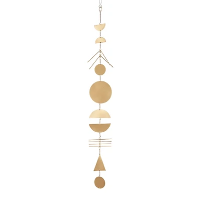 The Novogratz 48" Gold Metal Eclectic Wind Chime, 2ct.