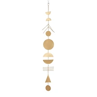 The Novogratz 48" Gold Metal Eclectic Wind Chime, 2ct.