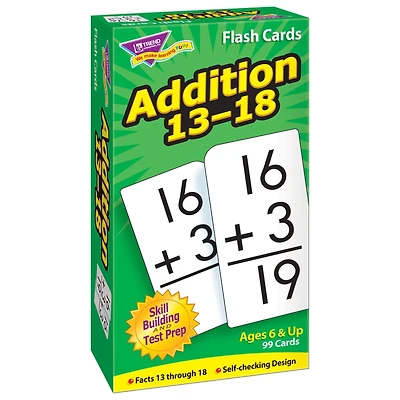 Trend Enterprises® Addition 13-18 Skill Drill Flash Cards
