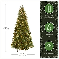 9ft. Pre-Lit Charleston Pine Artificial Christmas Tree