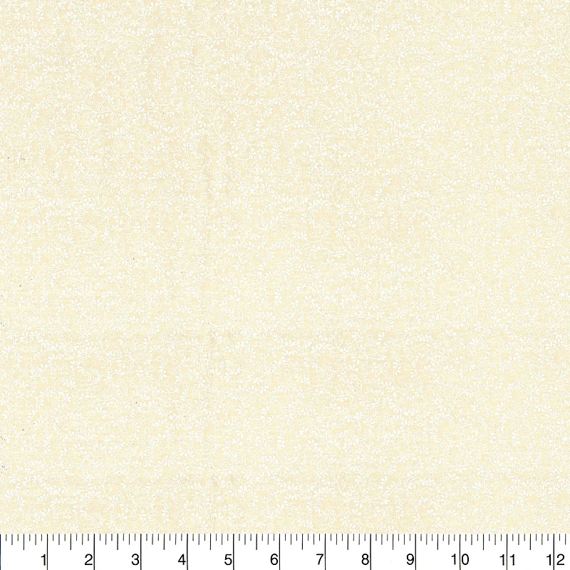 Fabric Traditions Tan Ditsy Floral Cotton Fabric