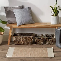 DII® Stone Variegated Border Hand-Loomed Rug, 2ft. x 3ft.