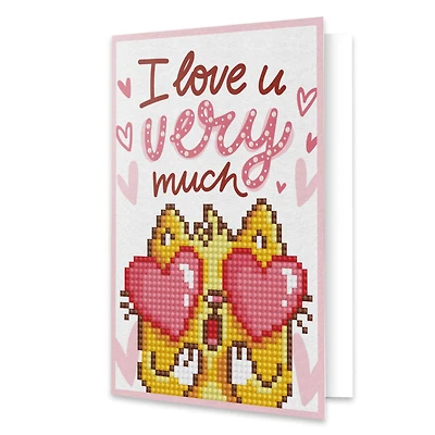 Diamond Dotz® Love You Diamond Painting Greeting Card Kit