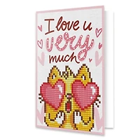 Diamond Dotz® Love You Diamond Painting Greeting Card Kit