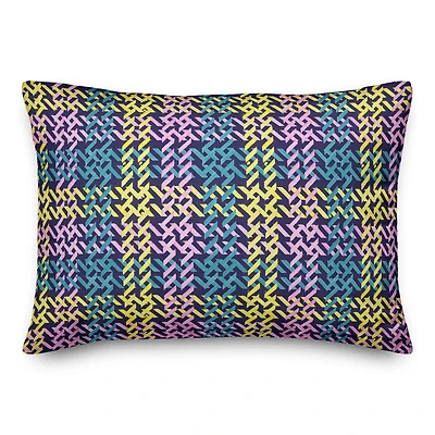 Spring Plaid Indoor/Outdoor Lumbar Pillow