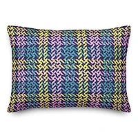 Spring Plaid Indoor/Outdoor Lumbar Pillow