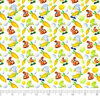 SINGER Easter Bunny Gnomes Cotton Fabric