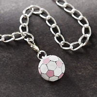Pink Soccer Ball Charm by Bead Landing™