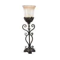 Set of 2" Brown Metal Mediterranean Uplight