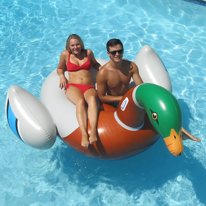 Swimline 88" Inflatable Mallard Duck Pool Float