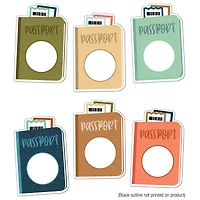 Carson Dellosa® Let's Explore Passports Cut-Outs, 3 Packs of 36