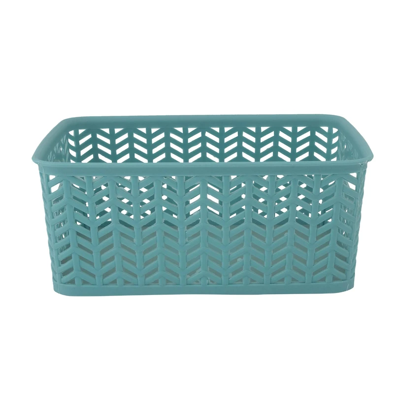 Simplify Small Herringbone Storage Basket