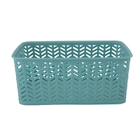 Simplify Small Herringbone Storage Basket