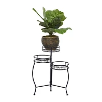 Black Iron Modern Plantstand, 22" x 18" x 19"