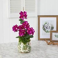 20'' Purple Bougainvillea Arrangement in Floral Vase