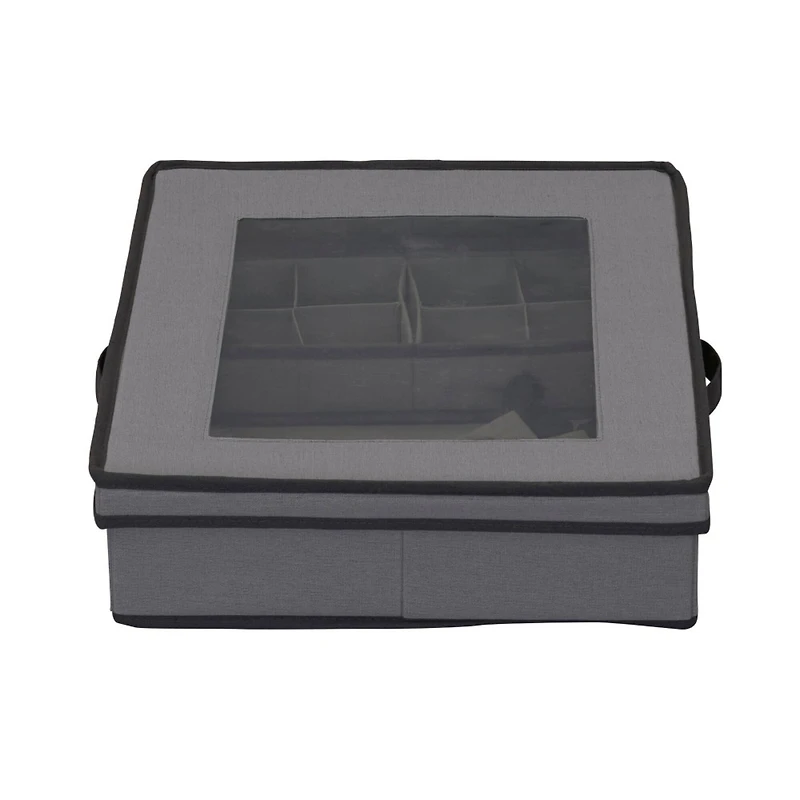 Household Essentials 19" Gray Tabletop Storage Box