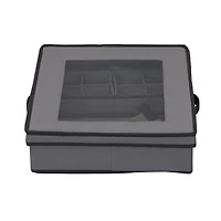Household Essentials 19" Gray Tabletop Storage Box