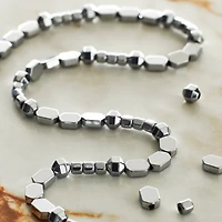 12 Pack: Silver Hematite Mix Beads by Bead Landing™