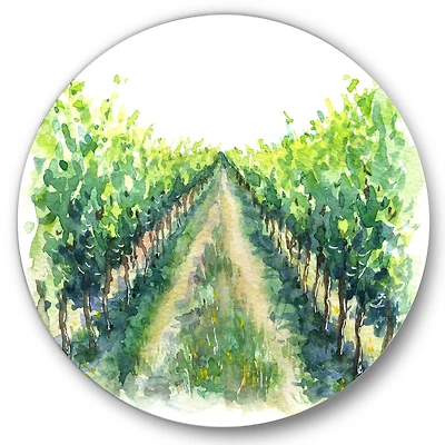 Designart - Rural Scene Vineyard Road