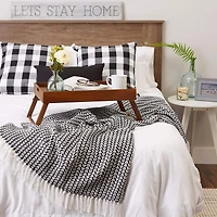 DII® Black Arrowhead Woven Throw