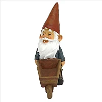 Design Toscano 12" Wheelbarrow Willie: Garden Gnome Statue