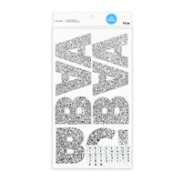 Silver Chunky Glitter Alphabet Stickers by Recollections™