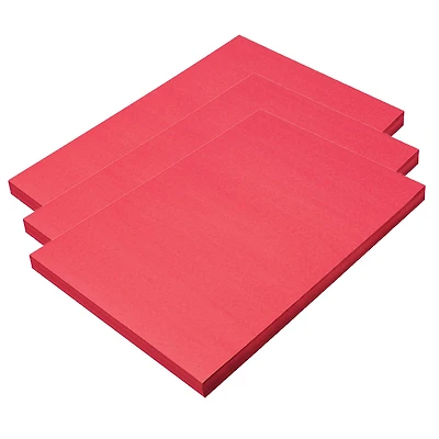 SunWorks® 12" x 18" Holiday Red Construction Paper, 3 Packs of 100 Sheets