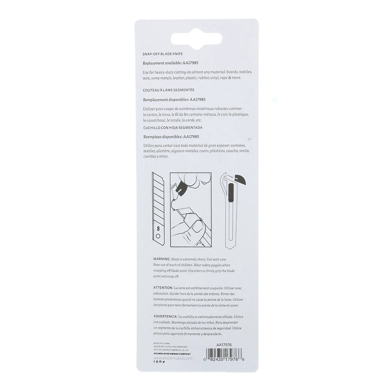 Art Alternatives Heavy Duty Locking Snap-Off Blade Knife