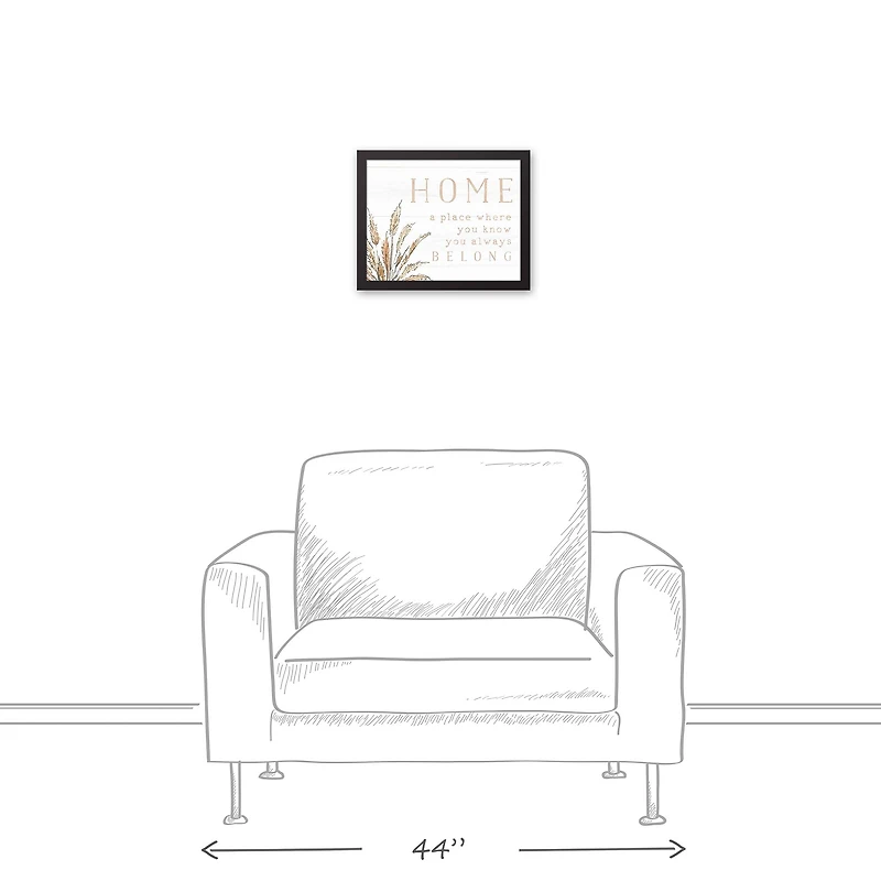 You will Always Belong 11" x 14" Black Framed Canvas