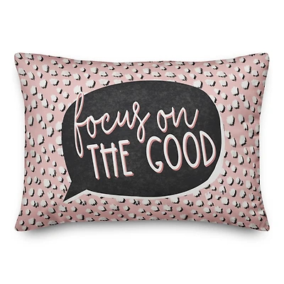 Focus On the Good Throw Pillow