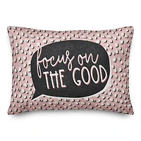 Focus On the Good Throw Pillow