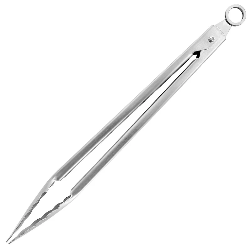 Martha Stewart Extra Long Stainless Steel Easy-Lock Kitchen Tongs