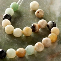 12 Pack: Aqua Amazonite Faceted Round Beads, 8mm by Bead Landing™