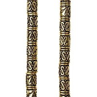 Gold Tube Metal Beads, 8mm by Bead Landing™