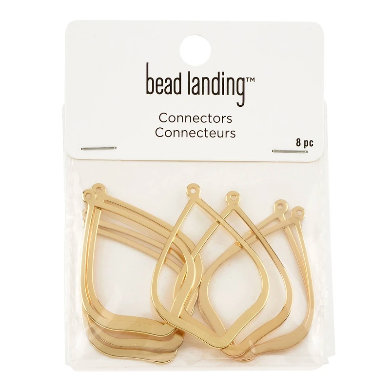 Pear-Shaped Dangle Connectors by Bead Landing