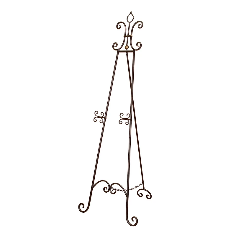 66'' Black Iron Traditional Easel