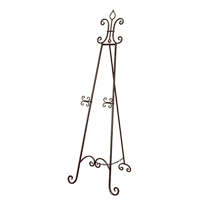 66'' Black Iron Traditional Easel